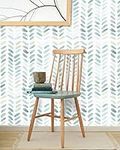 Green and White Wallpaper Peel and 