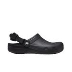 Crocs Unisex-Adult Classic Work Clogs, Slip Resistant Shoes, Black, 8 Women/6 Men