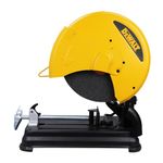 DEWALT D28870 2200 Watt 355mm Heavy Duty Chop Saw with wheel included, Corded Electric