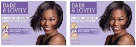 SoftSheen-Carson Dark and Lovely Healthy Gloss 5 Moisturizing No-Lye Relaxer with Shea Butter, Super, (Pack of 2)