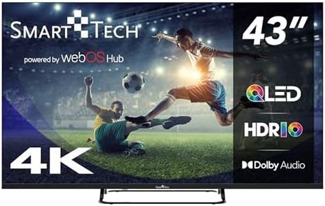 Smart Tech TV QLED 4K UHD 43' (109 cm) 43QW02V Web OS TV- 4xHDMI - 2xUSB - Dolby Vision - Dolby Atmos