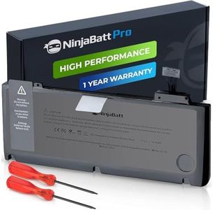 NinjaBatt Battery A1278 A1322 for Apple MacBook Pro 13"" [Mid 2012 2010 2009 Early 2011 Late 2011] - High Performance [76.56Wh/11.6Vv]