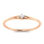 Avsar 18KT Rose Gold and American Diamond Ring for Women