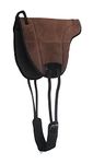 CHALLENGER Horse Neoprene Anti-Slip Suede Leather Bareback Saddle Pad Brown 39LW01DB