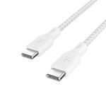 Belkin BoostCharge USB-C to USB-C Power Cable (2M, 6.6ft), Fast Charging Cable with 100W Power Delivery, USB-IF Certified, Compatible with MacBook Pro, Chromebook, Samsung Galaxy, iPad, & More - White