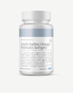 Big Bold Health Dutch Harbor Omega | Omega 3 Fish Oil Supplement | 120 Softgels, 60-Day Supply Lemon Flavor | Wild Alaskan Cod Liver Fish Oil | Includes Omega-3 Fatty Acids with DPA, DHA, & EPA