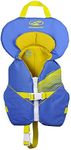 Stohlquist Waterware Toddler Life Jacket Coast Guard Approved Life Vest for Infants, Blue/Yellow, 8-30 Pounds