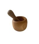 Naturally Med - Olive Wood Rustic Mortar and Pestle - 5.5 inch