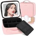 Aiborke Travel Makeup Bag with Led 