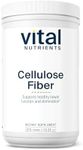 Vital Nutrients Cellulose Fiber Powder | 375g Cellulose Insoluble Fiber Powder | Fiber Supplement Powder Supports Healthy Bowel Function | Gluten, Dairy, Soy Free | Non-GMO | 60 Capsules