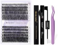 Lash Clusters Kit for Using at Home: 240 PCS, Ultra-light, DIY, Natural, Fluffy, Wispy, Waterproof, Anime, Manga, Cat Eye, D Curl, 0.07mm, 12-16mm Mixed, 30P+40P, Wendy, RT230608