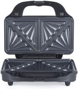 Salter Sandwich Toaster – Non-Stick, Deep Fill Toastie Maker, Cook 2 Toasted Sandwiches Together, 4 Slice Grill Press, Automatic Temperature Control, Cool Touch Handle, Easy Clean, 900W, EK2017