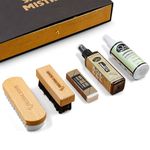 Shoe mistri Premium Suede Cleaning Kit | Pack of Suede-Nubuck Cleaner & Renovator, Soft Brush, Crepe Rubber Suede Brush, and with Suede Eraser | Suitable for Cleaning Suede & Nubuck Shoes
