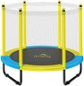 Dolphy 60" Kids Trampoline with Enclosure Net, Jumping Mat, Spring Cover Padding for Home, School, Indoor/Outdoor Entertainment - Multicolor