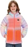 Venustas Kids Heated Jacket with Battery Pack, Boys Girls Lightweight Electric Heated Coat