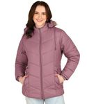 ELLIPSE Nylon Full Sleeve Solid Casual Fashionable And Stylish Winter Jacket For Women's (Color:- Lavender, Size:- 3Xl), Standard Length