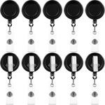 50 Pieces Retractable Badge Holder 