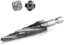 IRONANT Cobalt M35 Step Drill Bit 3/16" to 1/2", TiAlN Coating 4 Spiral Flute Step Bit for Stainless Steel, Metal, Aluminum, Plastic