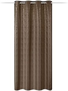 JEMIDI Rideau Opaque - 1x Rideau à œillets en métal pour fenêtre Salon Chambre Bureau - Rideau Opaque 245 x 140 cm Isolant Protection Froid Vent