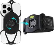 BONE Running Phone Holder 360° Rotatable 2nd Gen. Running Armband Set Compatible with 4.7-7.2" Mobile Phone iPhone Samsung Galaxy Sony - Run Tie Connect Kit 2