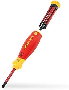 Wiha 45296 PocketMax Bitholding Screwdriver with Magazine, (5-Pieces)