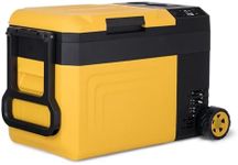 Newair 25 Qt. Jobsite Cooler Car Refrigerator Battery Powered 18/20V Dewalt/Milwaukee/Bosch/Makita Battery 12/24V Mini Fridge for Car, Camping, Semi Truck, RV, Hard Cooler Lunch Box for Men and Women