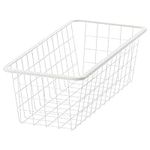 IKEA JONAXEL Wire Basket, 25x51x15 cm, White