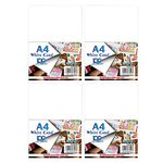 A4 White Colour Card 160 GSM Printer Paper Copier White Card Stock White Paper Activity Card Origami Flyers DIY Crafts Scrapbooking Printing Drawing Sketch School Office (Pack of 400)