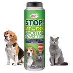 Doff Cat & Dog Scatter Granules 700g – Outdoor Pet Repellent for Cats & Dogs, Helps Prevent Fouling, Digging & Scratching, Garden Deterrent for Lawn, Patio, Paths & Plants, Pest Repellent