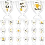 Treela 18 Pcs Appreciation Acrylic Awards Appreciation Trophies Employee Appreciation Gifts Bulk Thank You Award Trophy for Adults Kids Students Classroom Favors Office Decorations(Trophy)