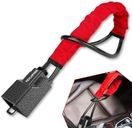 Tevlaphee Upgraded Steering Wheel Lock, Seat Belt Lock, Metal Head, High Visibility Car Lock Anti-Theft Device, Heavy Duty, Universal Fit for Car, SUV, Pickup, Jeep, Van, RV, 3Keys(Red)