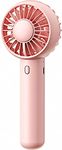 Gaiatop Mini Portable Fan, Powerful Hand Fan Cute Design 3 Speed Personal Small Desk Fan With Base, Lightweight Rechargeable Usb Handheld Fan For Girl, Women, Men, Indoor, Outdoor, 15 Cm, Pink