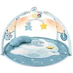 Chicco 00009866200000 Enjoy Colors Blanket Activities, Star, Baby Gym 3in1 Blue, 83 x 83 x 50 cm