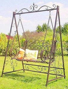 DENK Balancelle de jardin 1868 en métal forgé