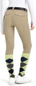 FitsT4 Sports Girls Riding Pants Fleece Lined Winter Breeches Full Seat