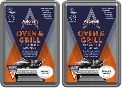 Astonish Oven & Grill Cleaner (250g) and Oven Surface Sponge - Power Through Grease and Burnt-on Food for Easy Oven Cleaning (Pack of 2)