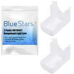 Ultra Durable 99110437 Range Hood Light Lens Replacement Part by Blue Stars - Exact Fit for Broan Range - Replaces 88169 E2099110437 S99110437 AP3379470 - PACK OF 2