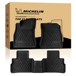 Michelin Premier Series Floor Mats for 2020-2024 2025 Nissan Sentra, 3PCS, All-Weather Floor Liner, Custom Fit, Durable TPE, Non-Slip