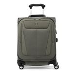 Travelpro Maxlite 5 Softside Expandable Carry on Suitcase with 4 Spinner Wheels, Lightweight Suitcase, Men and Women, International, Slate Green, Carry on 49x39x20 cm