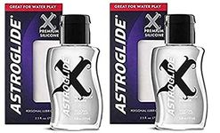 Astroglide X Silicone Liquid Premium Silicone Personal Lubricant Waterproof Latex-safe Extremely Long-lasting : Size 2.5 Oz. / 73.9 Ml. (Pack of 2) by multiple