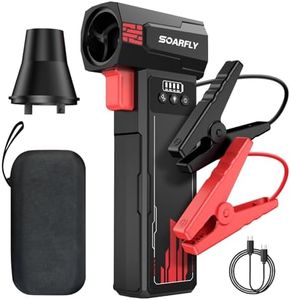 15000mA Car Dryer Air Blower Turbo Fan & 2000A UltraSafe Car Battery Jump Starter, Turbo Dryer, Cordless Leaf Blower