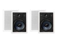Polk Audio RC85i 8'' 2-Way Premium in-Wall Speakers (2 Pairs - 4 Speakers), White