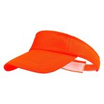 MK MATT KEELY Sun Visor Hat Sports Adjustable Baseball Cap with Outdoor UV Protection for Women Men Orange