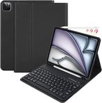 CC Store for iPad Air 5 2022/iPad Air 4 Gen 2021/iPad Air 11-inch(M2) 2024 Keyboard Case for iPad Pro 11 inch Bluetooth Wireless Detachable Keyboard for iPad Air 10.9,Slim Cover-Pencil Holder-Black