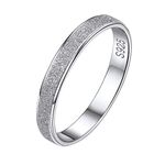 Women's 3MM Thin Midi Stacking Rings Sterling Silver Plain Band Ring