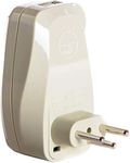 Orei 3 in 1 Switzerland Travel Adapter Plug with USB and Surge Protection Grounded Type J (Ivory)