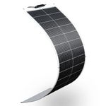 XINPUGUANG 100W Flexible Solar Panel, 12V Super Flexible Solar Panels Bendable Mono Off-Grid Solar Power PV Panel for Marine, Motorhome, Cabin, Van, Car and Uneven Surfaces