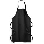 Star and Stripes Apron chef Black Apron 65% Polyester, 35% Cottons Black free size long apron