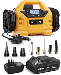 AstroAI Multifunctional Tyre Inflator Air Compressor,Portable Car Tyre Pump 160PSI with HD Screen, 3 Power Sources & Dual Powerful Motors, Heavy Duty Air Pump Inflation/Deflation