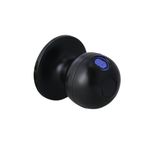 Hafele Stella Digital Knob Lock for Doors | Smart Control | Fingerprint Access | Compact | Black Matt | Bluetooth App Access | 3 Years Warranty